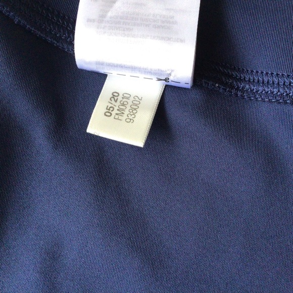 ADIDAS BLUE AND PINK LOGO HIGH RISE TIGHTS MEDIUM - Picture 12 of 15